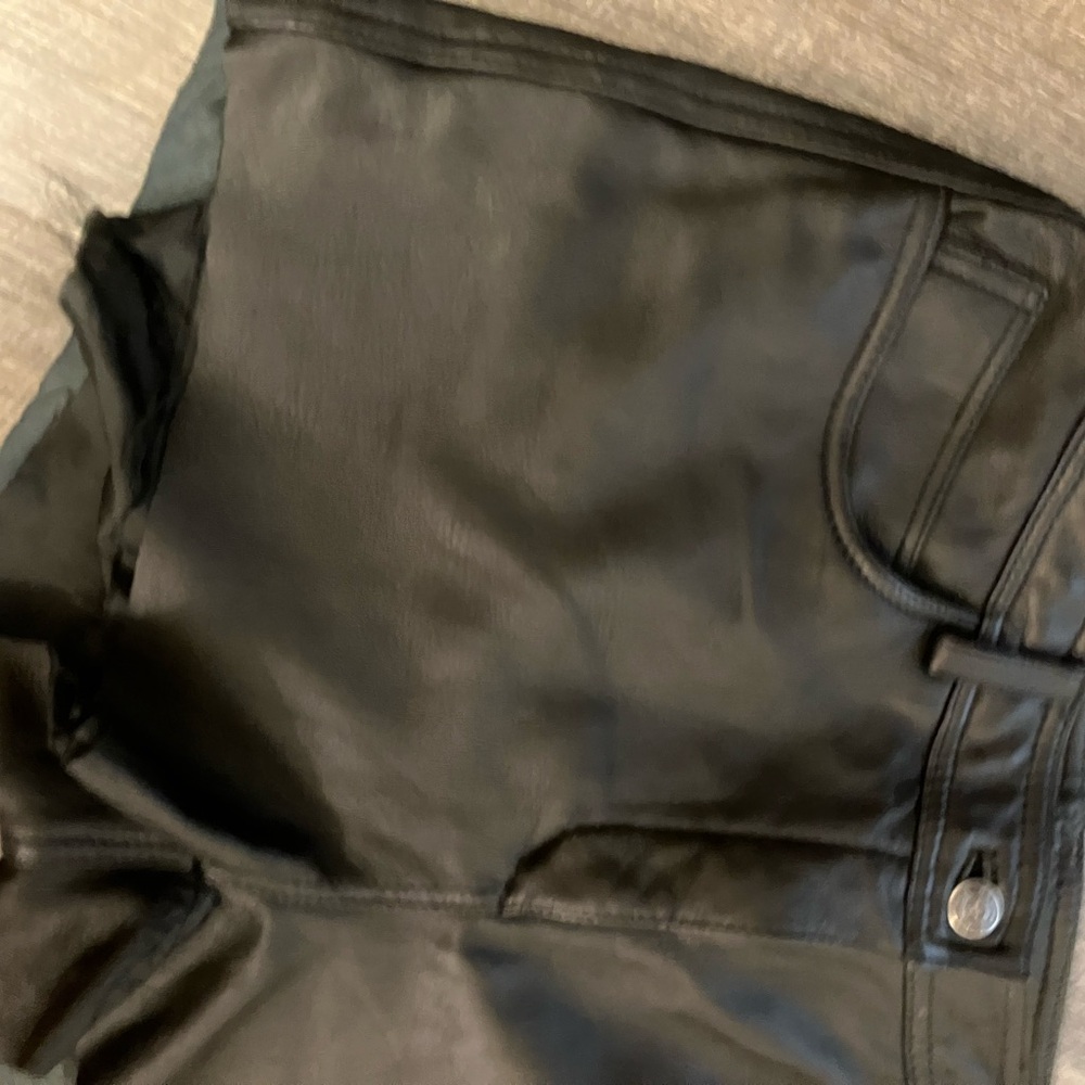 Vintage Leather Cut Off Shorts by Rampage - Picture 10 of 13